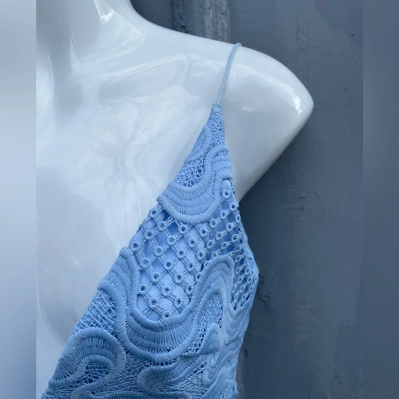 NICHOLAS Lace  Overlay Crochet Strappy Sheath Dress, size 2 - Picture 10 of 11